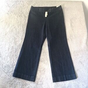 Talbots Curvy Bootcut  Flare Jeans Trouser Dark Indigo 16P Petite Office Casual